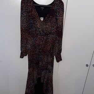 Express Women's Long Sleeve Multicolor Dress